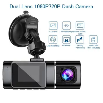 1.5 Inch 1080p G2 Dash Cam Auto DVR Recorder Video Ascunse Viziune de Noapte Camera Auto 170 Unghi Larg de Bord Cam G-Senzor Unitate de Bord Cam