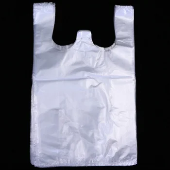 10kg pungă de plastic Transparent, ambalaje alimentare sac vesta pungă de cumpărături supermarket sac de ambalare sac