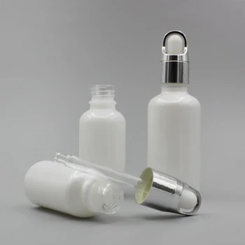 10ml Parfum Flacon de Sticlă,Gol, Alb Perlat Ulei Esențial de Îngrijire a Pielii Container