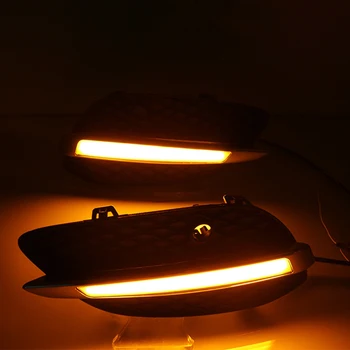2 buc LED DRL Lumini de Ceață Față Lampă Lumină Pentru Mercedes-Benz GLC X205 2016 zilei de styling auto