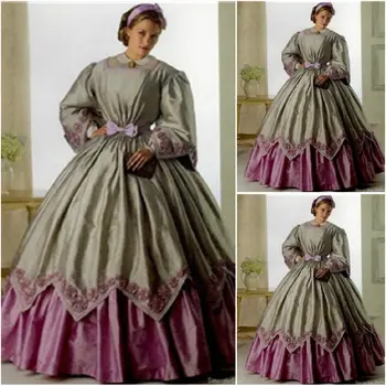 2016 NOU client făcut Costumele de Epocă Victoriană Rochie 1860 Război Civil Southern Belle Rochie Lolita rochii US4-36 C-243