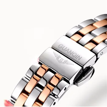 2021 GUANQIN femei ceasuri ,Moda Eșantion ceas din Oțel femei, Automatic rezistent la apa Rezistent la Apă Mecanice Ceas de sex Feminin