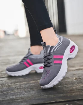 2021 Noua Moda Femei Pantofi Sport Casual Respirabil Vulcanizat Adidasi Femei Trainers Înaltă Calitate, Confortabil Pantofi De Plasă De Bază Solid