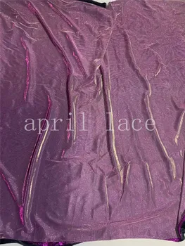 5 metri ty03# aprilie DANTELA Colectia 2021 stoc 3 se amestecă culoare violet aur strălucitoare glitter de mireasa din dantela Pentru rochii de mireasa de cusut
