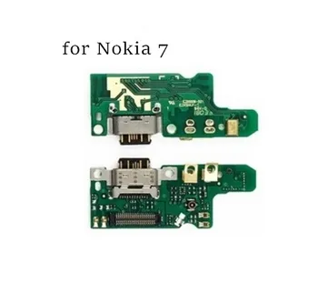 50Pcs/lot Pentru Nokia 7 incarcare USB-Portul de Încărcare Conector Dock Bord Flex Cablul