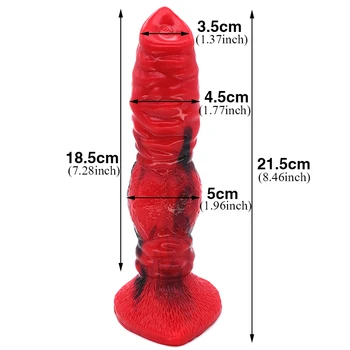 Animale Vibrator De Culoare Silicon Jucării Realist Lup Penis Fals Jucării Pentru Adulți Fantezie Vibrator Titularul Masturbari Jucarii Sexuale Pentru Femei