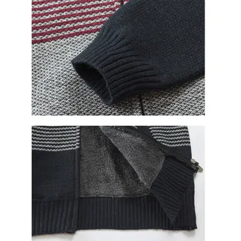 De iarnă cu glugă gât solide de calitate tricotate marca de sex masculin pulovere M LXlarge dimensiune Moda pulover barbati new sosire cardigan #mylx56789