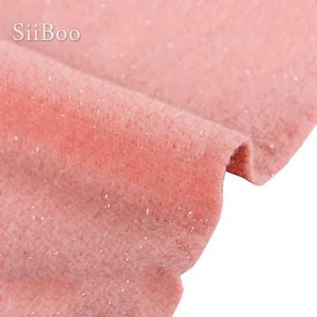 De lux roz alpaca lână tesatura metalica îmbrăcăminte de iarnă haina ponderat de lână țesut pânză tecidos telas stoffen fire SP5681
