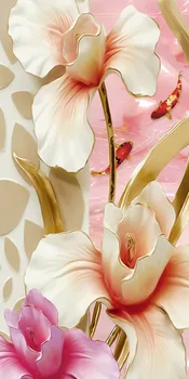 Frumoasa Fotografie de Moda 3D Personalizate Perdele de relief perdele de flori cortina