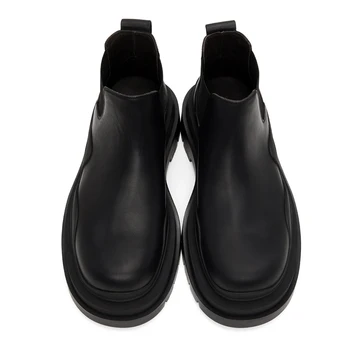 Glezna Cizme Moda Barbati Pantofi Casual Mens Pantofi De Designer De Înaltă Calitate Din Piele Piele De Vacă Toamna Iarna Chelsea Cizme Barbati