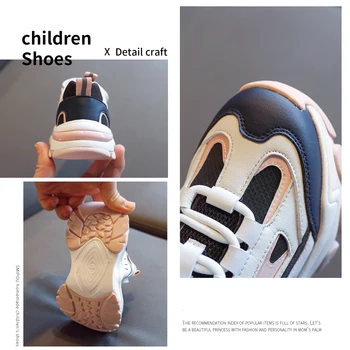 Iarna Noi Copii Sport Adidasi Baieti Cald Brand Pantofi Copii Piele Roz Adidasi Casual Fete Indesata Adidas Formatori