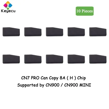 KEYECU 10 Bucati CN7 PRO Copyable Chip Copia 8A ( H ) Telecomanda Cheie Auto cu Cip 8A Smart Card cu Cip Susținută De CN900 CN900 MINI