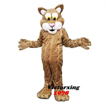 New Adult Spuma Leopard Drăguț Tigru Petrecere Mascota Costum De Craciun De Lux Rochie De Fată Halloween Costum Mascota Gratuit Nava