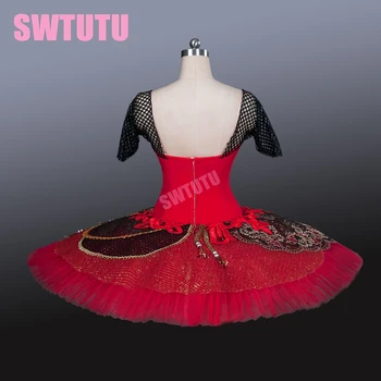 New Sosire!roșu profesionale balet tutu clatita balet lacul lebedelor balet costume de platou tutu fete balet tutuBT9080