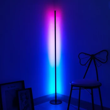 Nordic RGB Led Lampa de Podea Cameră Decor în Picioare Lampa Interior Iluminare Podea Lămpi pentru Camera de zi Decor Lumini cu Led-uri