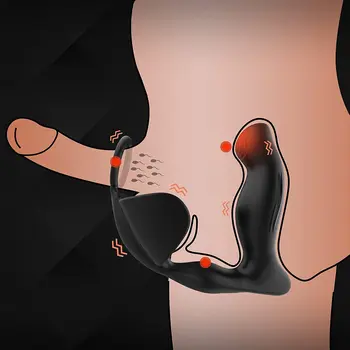 Prostata Masaj,Vibratoare Analsex Penis Vibrator cu Inel,7 Vibrații Încălzire Adult Jucărie Sexuală pentru Bărbați de la Distanță fără Fir Contro