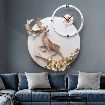 Simplu și modern de personalitate creatoare cerb acasă ceas de perete decor ceas Nordic ceas de lux living, sala de mese ceas de perete
