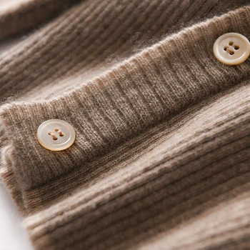 Toamna și iarna cașmir pulover pentru femei de înaltă gât pulover pulover 100 pură lână tricotate fals două piese groase bottom tricou