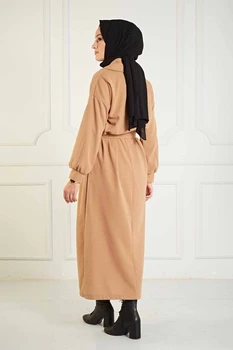 TUGBA Guler Buton Detaliu Rochie de femei Musulmane rochii pentru femei Musulmane rochie lungă, femeile Musulmane din turcia