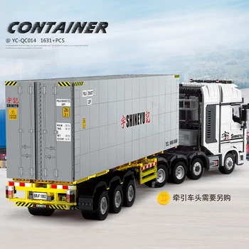 1:10 Oraș Cargo Container Set Compatibil Cu MOC-31486 Camion Container Constructii Blocuri Jucarii Copii Cadou de Ziua de nastere