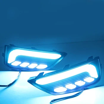 1 Pereche DRL Pentru MG6 MG 6 2020 Lampa de Ceață Acoperă Auto, Lumini de Zi cu LED Alb Galben Albastru de Funcționare semnalizare