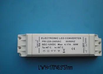 10BUC noi de , cel mai Mic preț LED TRANSFORMATOR Electronic DRIVER Converter 50w 12v F led lampă bec lumina FEDEX RAPID ree TRANSPORT