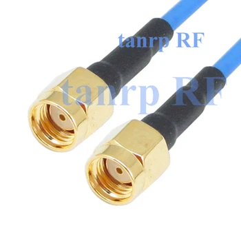 10pc 15CM coaxial Sexi Flexibil sacou albastru sari cablu de extensie RG405 6 RP-SMA male la RP-SMA male plug RF 3G 4G router WIFI