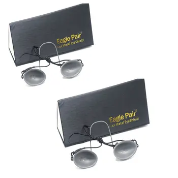 2 buc OD7+ Oțel acoperitoare pentru ochi Ochelari de Protectie Laser Ochelari de protectie IPL Beauty Inoxidabil 190nm-14000nm