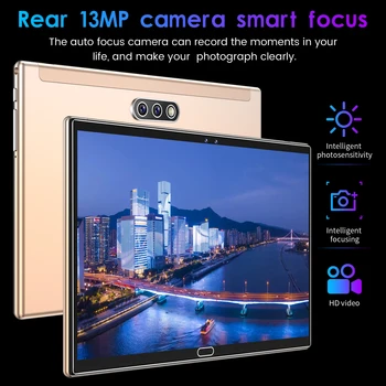 2021 Stil Global de 10.1-Inch Tablet Pc Hd, Ecran 3 Camera Bluetooth 4g Android 9.0 Sistem de 64gb Rom Wifi de Asteptare Tablet Pc