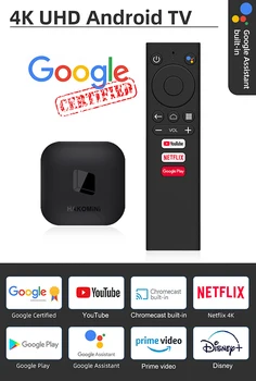 2022 autorizate de Google Android 9 Smart TV Box, Mini Amlogic 2GB 8GB WiFi 1000M 4K TVBOX Netflix, Youtube Media Player, Set Top Box