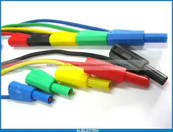 25 Buc Siguranță Protecție Mufă Banană Silicon Cablu De Înaltă Tensiune 5 Culori