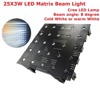 25X3W Profesionale de Spălare de Perete de Lumină de Mare Putere 80W LED-uri de Matrice Fascicul de Lumini de 25 Ochi Alb Rece /Alb Cald Opțional mașină de Spălat de Perete