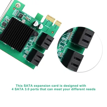 4 port SATA 3.0 la PCIe Card de expansiune PCI express PCI e SATA Adaptor PCI-e SATA 3 Converter pentru hdd SSD IPFS