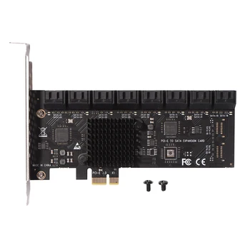 6Gbps SA3112J Adaptor PCIE 16 Port PCI-Express X1 La SATA 3.0 Controller Card de Expansiune 6Gbps de Mare Viteză Pentru Desktop PC