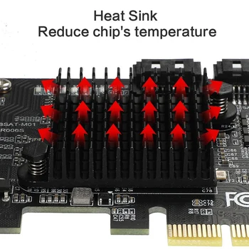 8 Porturi SATA 3 PCI Express Card de Expansiune PCI-E SATA Controller PCIE 1X to SATA Card SATA3.0 6 gb Adaptor pentru HDD SSD