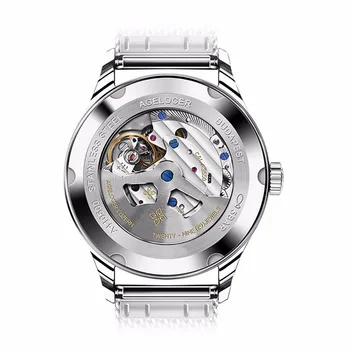 Agelocer Brand Designer Ceasuri pentru Barbati Ultra Subțire Brățară Ceasuri Calendar Oțel Analog Ceasuri Automate 4102A9