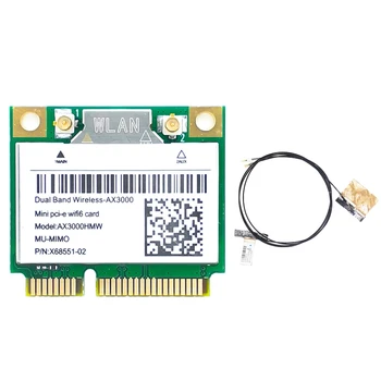 AX200 AX3000 WIFI6 Card 5G Dual-Band Bluetooth 5.1 MINI Pcie Gigabit placa de Retea Wireless cu Antena