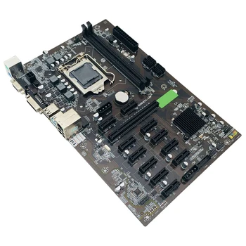 B250 BTC Mining Placa de baza Suport VGA DVI LGA 1151 cu+Cablu SATA+ 2XDDR4 4GB 2311MHZ RAM pentru Miner