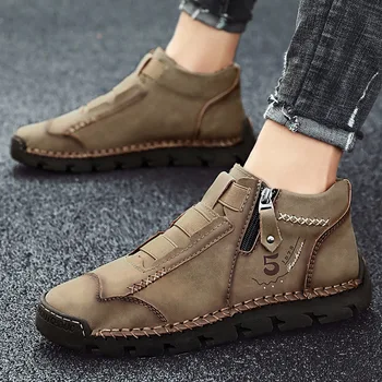 Barbati din piele pantofi 2021 nou casual pantofi singur low-top moda stil Britanic ușor fund plat