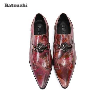 Batzuzhi italiană Tip de Pantofi pentru Bărbați, a Subliniat Piele naturala Pantofi Barbati Oficiale de Partid, de Afaceri și de Nuntă zapatos de hombre