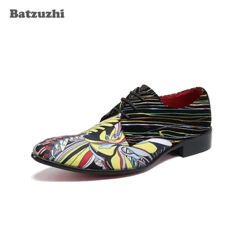 Batzuzhi Nou Design pentru Bărbați Pantofi de Personalitate Rochie din Piele Pantofi pentru Bărbați Rotund Toe Rock Petrecere si de Nunta Pantofi Barbati zapatos de hombre
