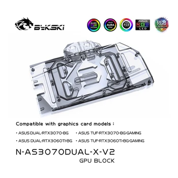 Bykski 3070 3060Ti GPU Block Pentru ASUS RTX3070 3060ti DUAL/3060 3060ti JOCURI/ROG STRIX RTX3060 JOCURI de noroc/ASUS KO RTX3070 de JOCURI de noroc