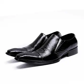 Calzado Hombre Afaceri Negru Mens Nunta Formala Pantofi Barbati Aluneca Pe Oxford Din Piele Barbati Pantofi Casual Pantofi Respirabil
