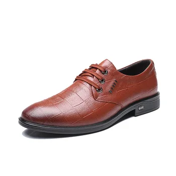 DADIJIER Noua Moda Pantofi de Nunta Bărbați Subliniat Toe Oxfords Om Rochie Pantofi din Piele Britanic zăbrele Formale Zapatos Hombre JH143