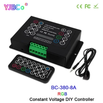 DC5V 12V 24V 36V 3CH RGB LED Strip Lumina Controlerul BC-380-8A 8A*3CH DIY Tensiune Constantă lampă de bandă Dimmer & 21key IR de la distanță