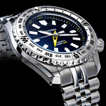 De lux GMT Ceas Bărbați Mechanical Ceas Sport Ceasuri Automate Brand de Top 200M Diver Oțel Inoxidabil Luminos Ceasuri de mana 2021