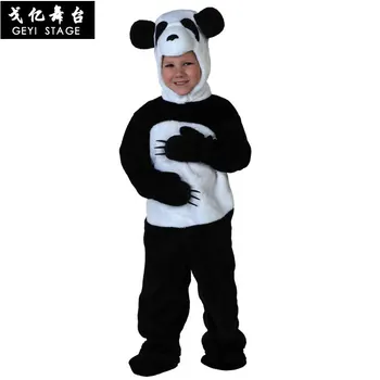 Desene animate drăguț Urs Panda Costum Anime Cosplay Costum cu Manusa Petrecere de Halloween Fancy Salopeta pentru Copii Adulti
