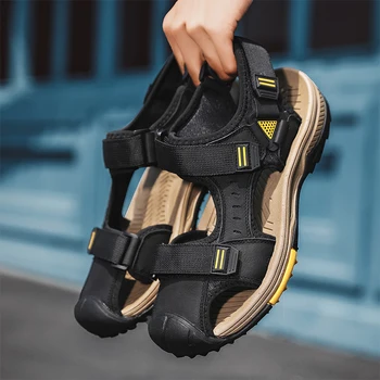 Designer De Pantofi Pentru Bărbați 2022 Sandale Din Piele Pantofi De Vara Pentru Gradina Plaja Bucătărie Flip Flops Roman Platforma Sandale Papuci De Casă Nouă