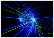 DMX512 3 Obiectiv 3 Fascicul RGB DJ Disco Laser Light Stage Partid Show DMX 730mW pentru dj etapa de iluminat