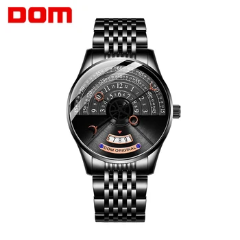 DOM Mens Ceasuri de Lux de Moda de Afaceri Automat Mechanical Ceas Barbati Casual Ceas rezistent la apa Relojes Hombre Para M-1335
